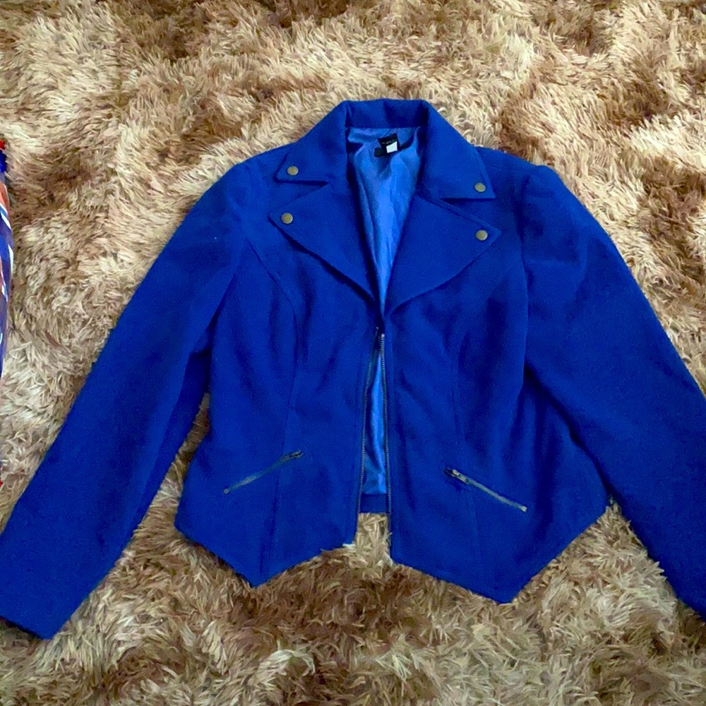 Blue Moto Jacket
